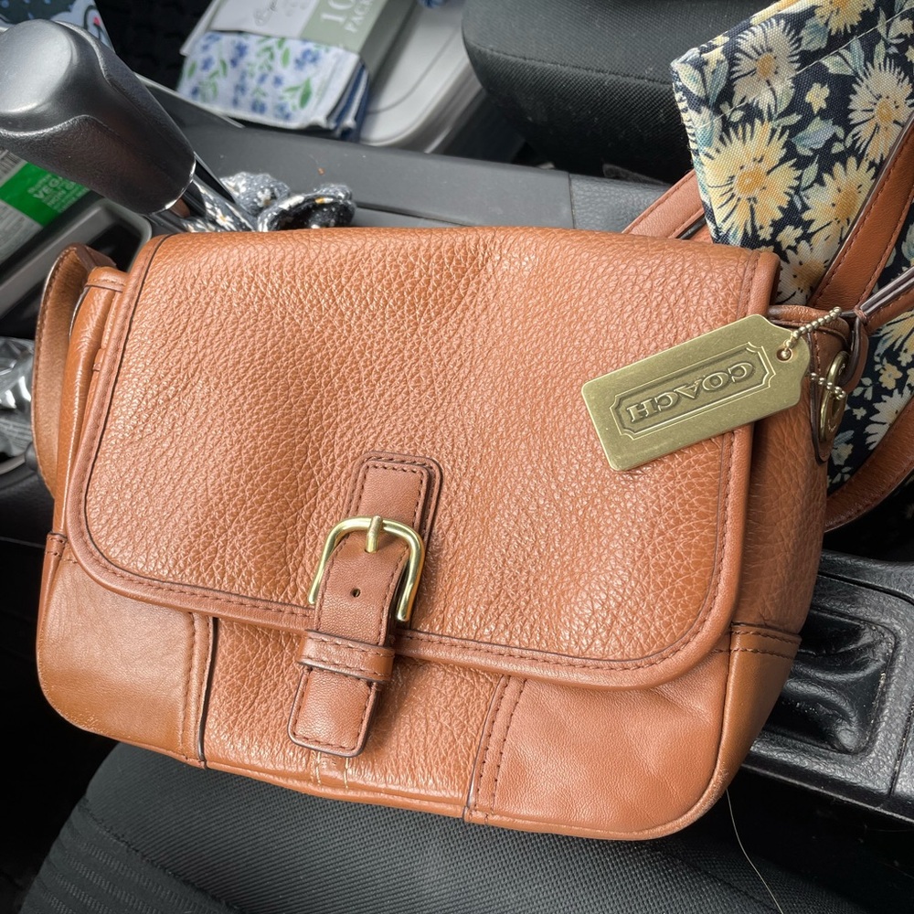 Coach Brown Leather Crossbody Bag 2014